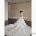 Custom Made Formal Designs Mermaid trumpet marmaid bridal gowns wedding dress beach with detachable train